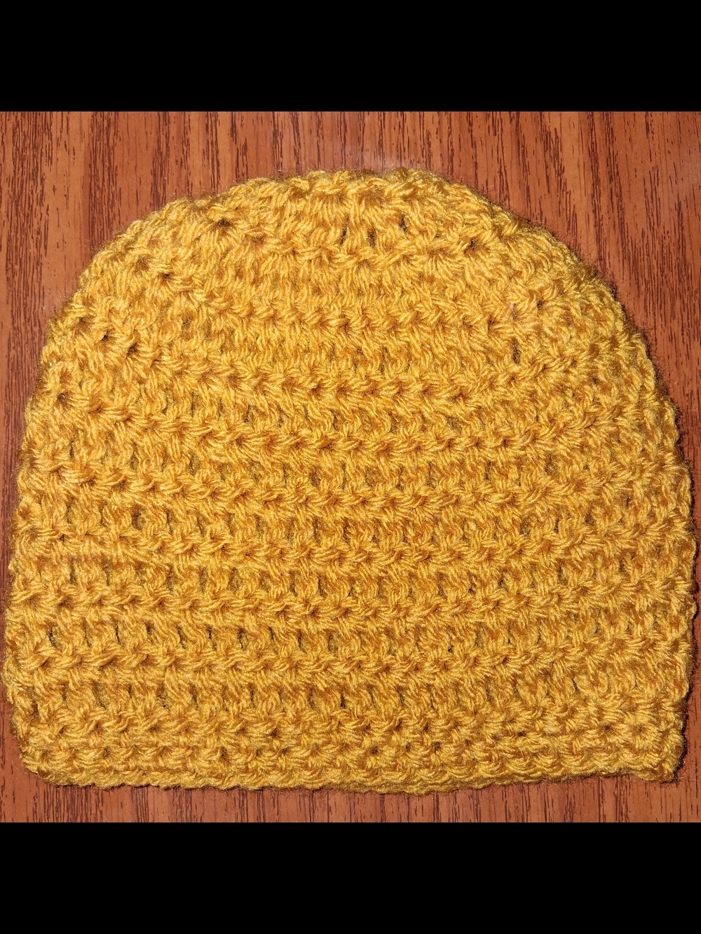 Handmade Golden Yellow Crochet Beanie - Kids Accessories